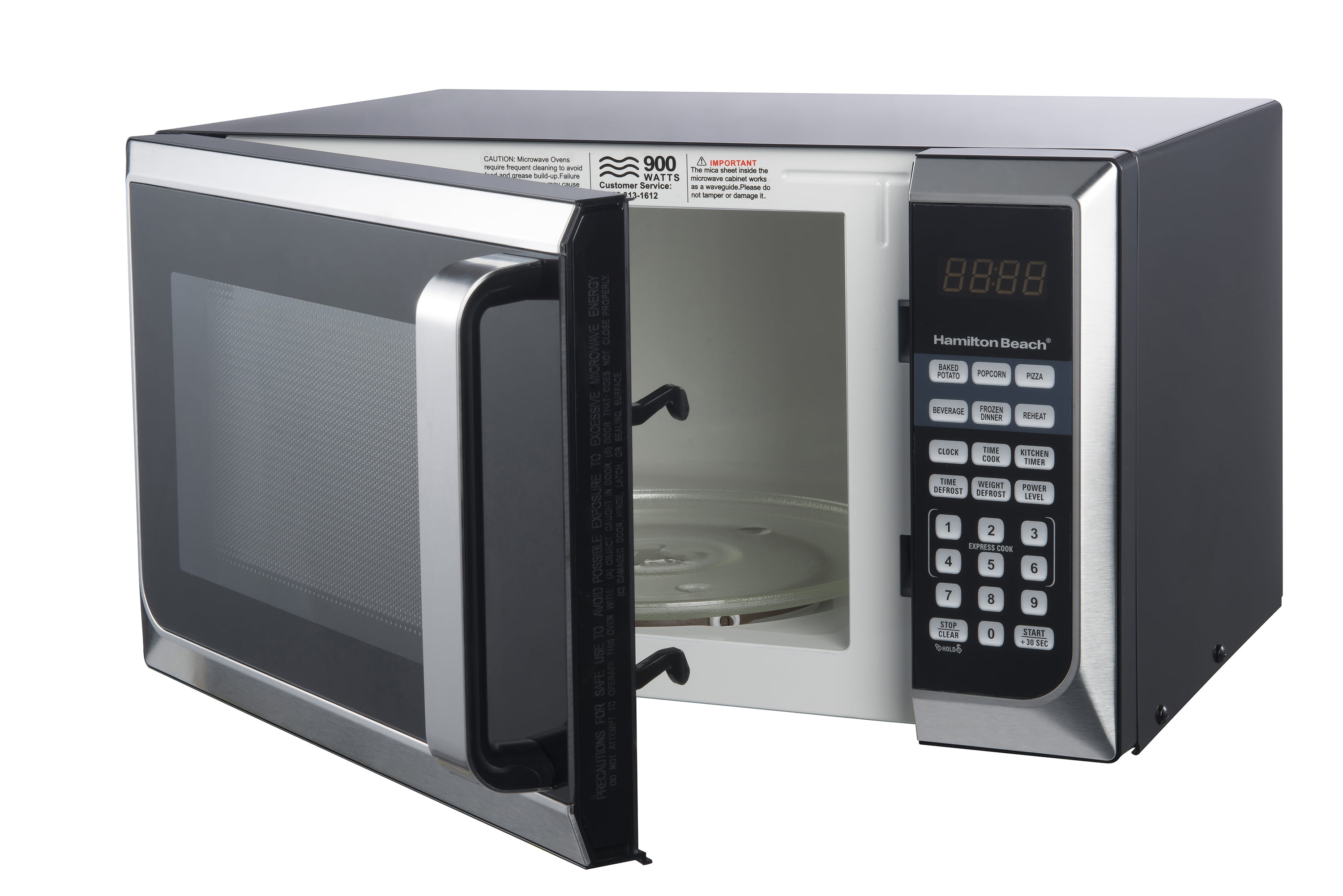 Hamilton Beach Stainless Steel Countertop Microwave Oven, 47% OFF