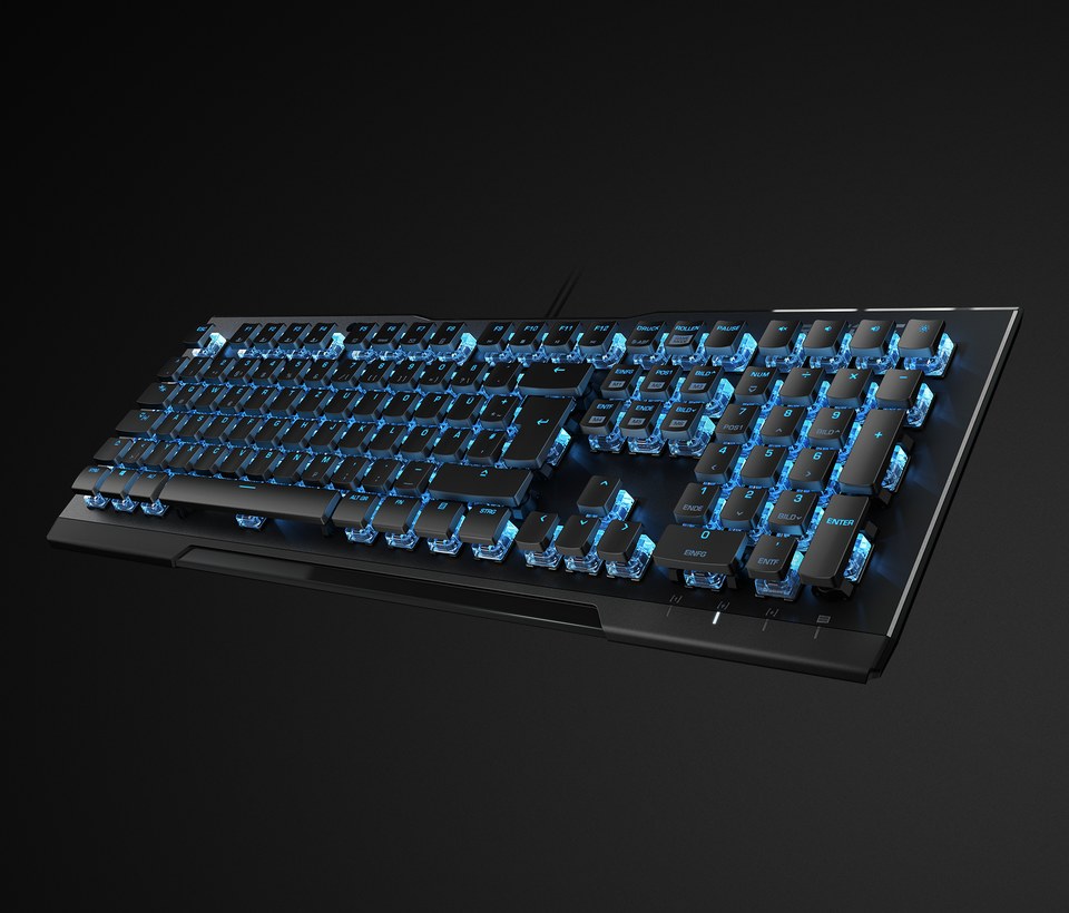Vulcan 80 Wired Gaming Mechanical Roccat Titan Switch Keyboard with Back Lighting - Black $45