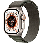 Apple Watch Ultra 49mm GPS + Cellular w/ Titanium Case & Green Alpine Loop $599 + Free Shipping