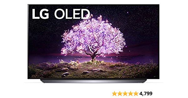 LG OLED C1 Series 55” Alexa Built-in 4k Smart TV (3840 x 2160), 120Hz Refresh Rate, AI-Powered 4K, Dolby Cinema, WiSA Ready, Gaming Mode (OLED55C1PUB, 2021)