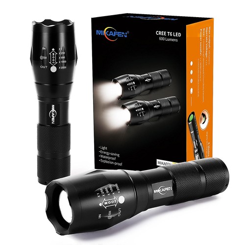 [2 PACK] LED Tactical Flashlights 5 Modes, High Lumen, Zoomable, Water Resistant, Handheld Flashlight - Best For Camping, Hiking, Dog Walking [2 Pack]$9.9