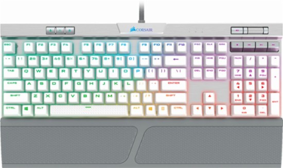 CORSAIR - Gaming K70 RGB MK.2 SE (White) Mechanical Wired CHERRY MX Speed Switch Keyboard with RGB Back Lighting - Silver Anodized Brushed Aluminum $129.99 F/S @ Bestbuy