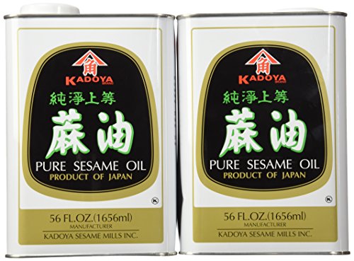 Kadoya Pure Sesame Oil, 56-Ounce Cans (Pack of 2) 112OZ!!!!!! $20.08 with F/S for Amazon Prime