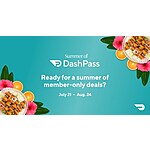 Doordash Summer of Dashpass 2022 (7/21 - 8/24)