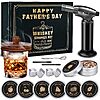 Yipem Whiskey Smoker Kit with Torch- 6 Wood Chip Flavors, 4 stainless steel ice cubes - Cocktail Smoker Infuser Kit $12.99 AC