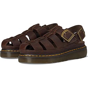 Unisex Dr. Martens Wrenlie Sandals - Black $112 Brown $104 + Free Shipping