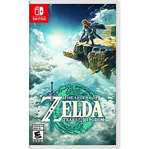 Select Accts: The Legend of Zelda: Tears of the Kingdom (Switch) + Filler Item $39.20 + Free Pickup