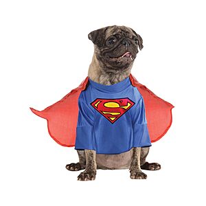 DC Comics Superheroes: Superman Pet Costume for For Dogs or Cats by Rubies, Small $11.23 (AC)
