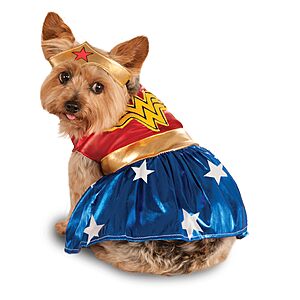 $17.99 | DC Comics: Wonder Woman Pet Costume for For Dogs or Cats by Rubies, Large
