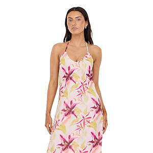 Forever 21 Women's Printed Maxi Dress w/ Low Back (Limited Sizes)