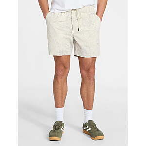 No Boundaries Men's Flat Front Shorts w/ 6" Inseam (Various Colors)