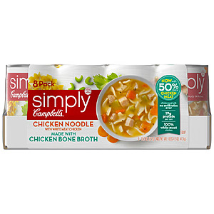 Select Costco Stores: 8-Ct 18.6-Oz Campbell's Simply Chicken Noodle Soup $8 or less (In-Store Only)