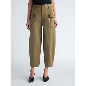 Scoop Women's and Women's Plus Tapered Cargo Trousers, 26'' Inseam, Sizes 0-14 - $12.60