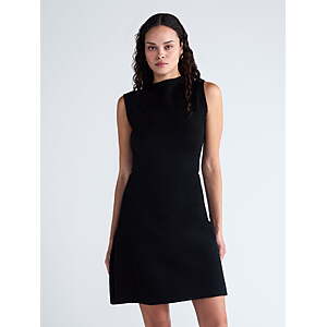 Scoop Women’s and Women's Sleeveless Mock Neck Mini Dress, Sizes XL-4X ONLY - $11.65