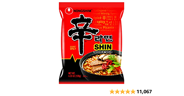 Nongshim Shin Original Ramyun, 4.2 Ounce (Pack of 20) - $16.66