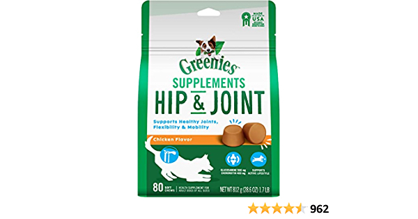 Greenies Hip & Joint Dog Supplements 80-Count Soft Chews - $6.25