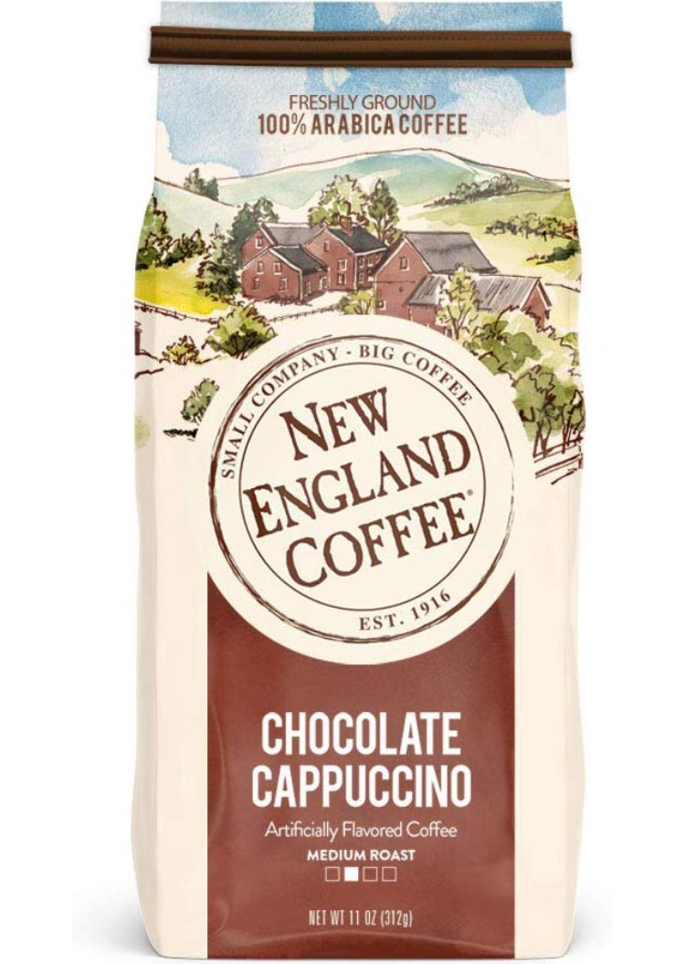 New England Coffee Chocolate Cappuccino, 11 Ounce Bag - As low as 3.21 ($3.59 w/ 5% S&S)