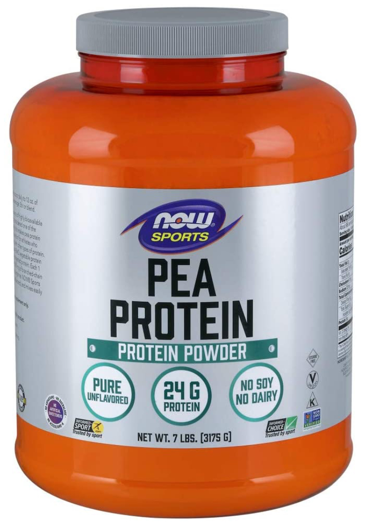 NOW Sports Nutrition, Pea Protein 24g, Dairy-Free 7-Pound - $35.05