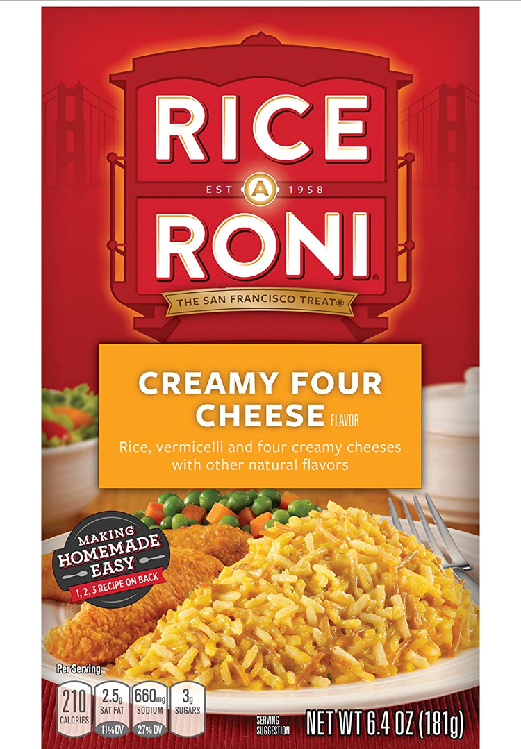 Rice-a-roni creamy four cheese-12 pack - $10.69