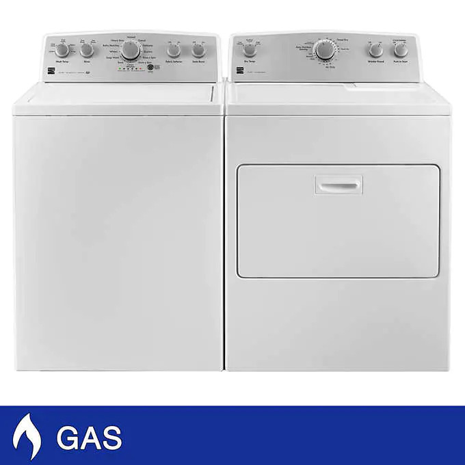 Costco Members: Kenmore 4.2 cu. ft. Top Load Washer & 7.0 cu. ft. GAS Dryer with Sensor Dry $599.97