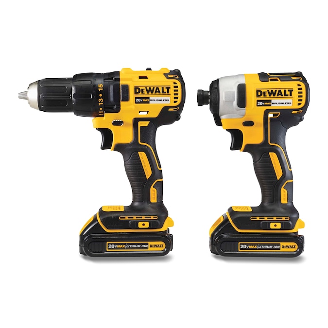DEWALT 2-Tool 20-Volt Max Brushless Power Tool Combo Kit with Soft Case and Free Tool Gift $229