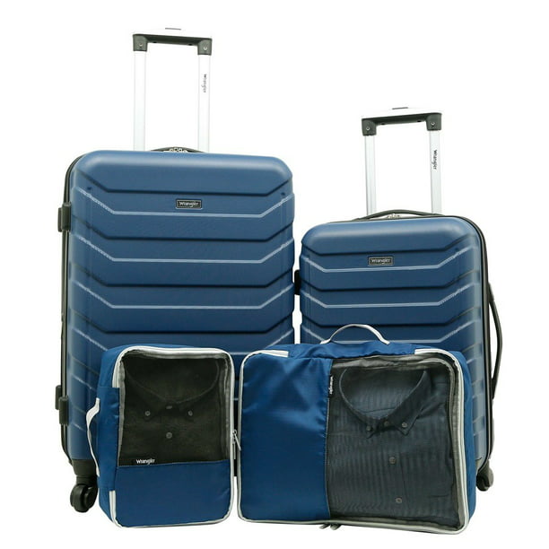 4Piece Wrangler Hardside Spinner Luggage Set (Various Colors) 73