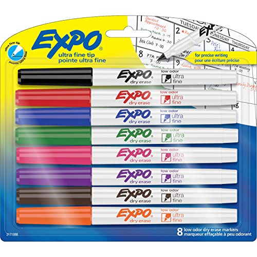 8-Pk Expo Low Odor Dry Erase Markers w/ Ultra-Fine Tip (Assorted Colors) $5.25 + Free Shipping w/ Prime or on orders $25+
