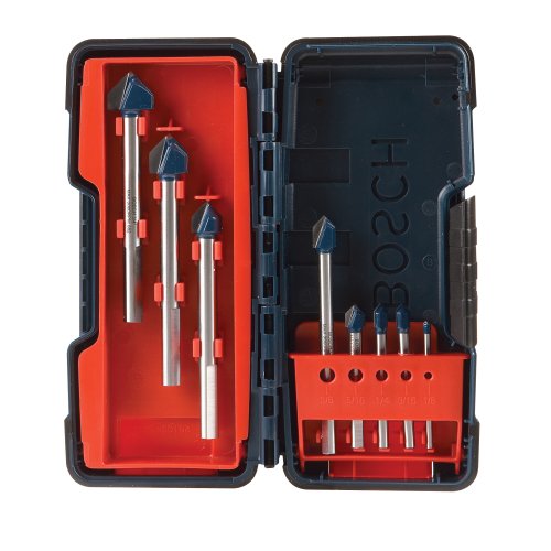 8-Piece BOSCH GT3000 Glass & Tile Carbide Drill Bit Set (Silver) $15 + Free Shipping w/ Prime or on orders $25+