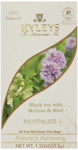 25-Pack Hyleys Black Tea w/ Melissa & Mint (Revitalize) $4.60 + Free Shipping w/ Prime or on orders $25+