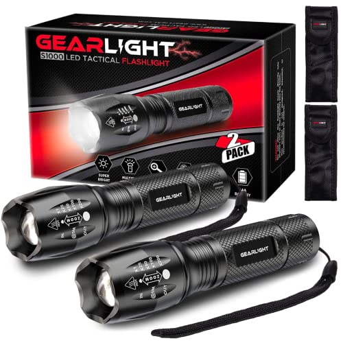 2-Pack GearLight LED Flashlights $14.95 + Free Shipping w/ Prime or on orders $25+