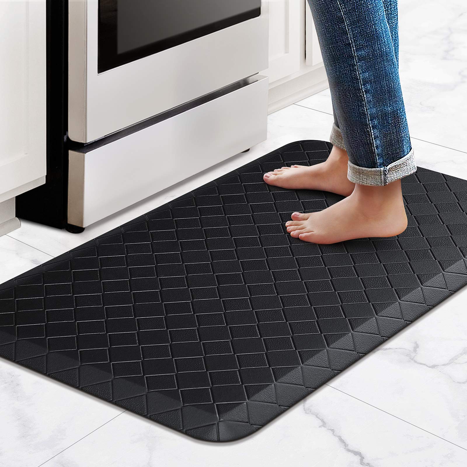 17.3"x 28" HappyTrends Anti-Fatigue Floor Mat (Black) $14 + Free Shipping w/ Prime or on orders $25+