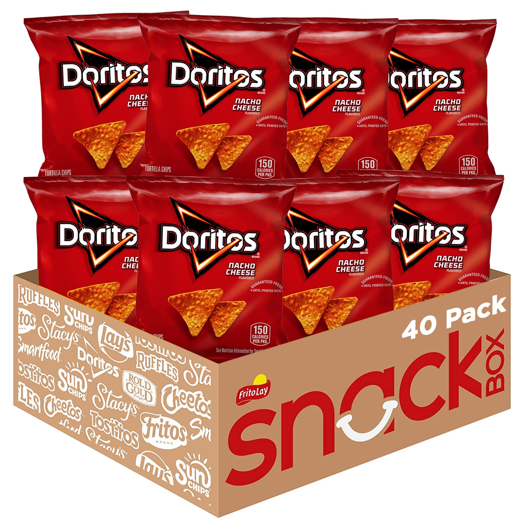 40-Pack 1-Oz Doritos (Nacho Cheese) $14.40 w/S&S + Free Shipping w/ Prime or on orders $25+