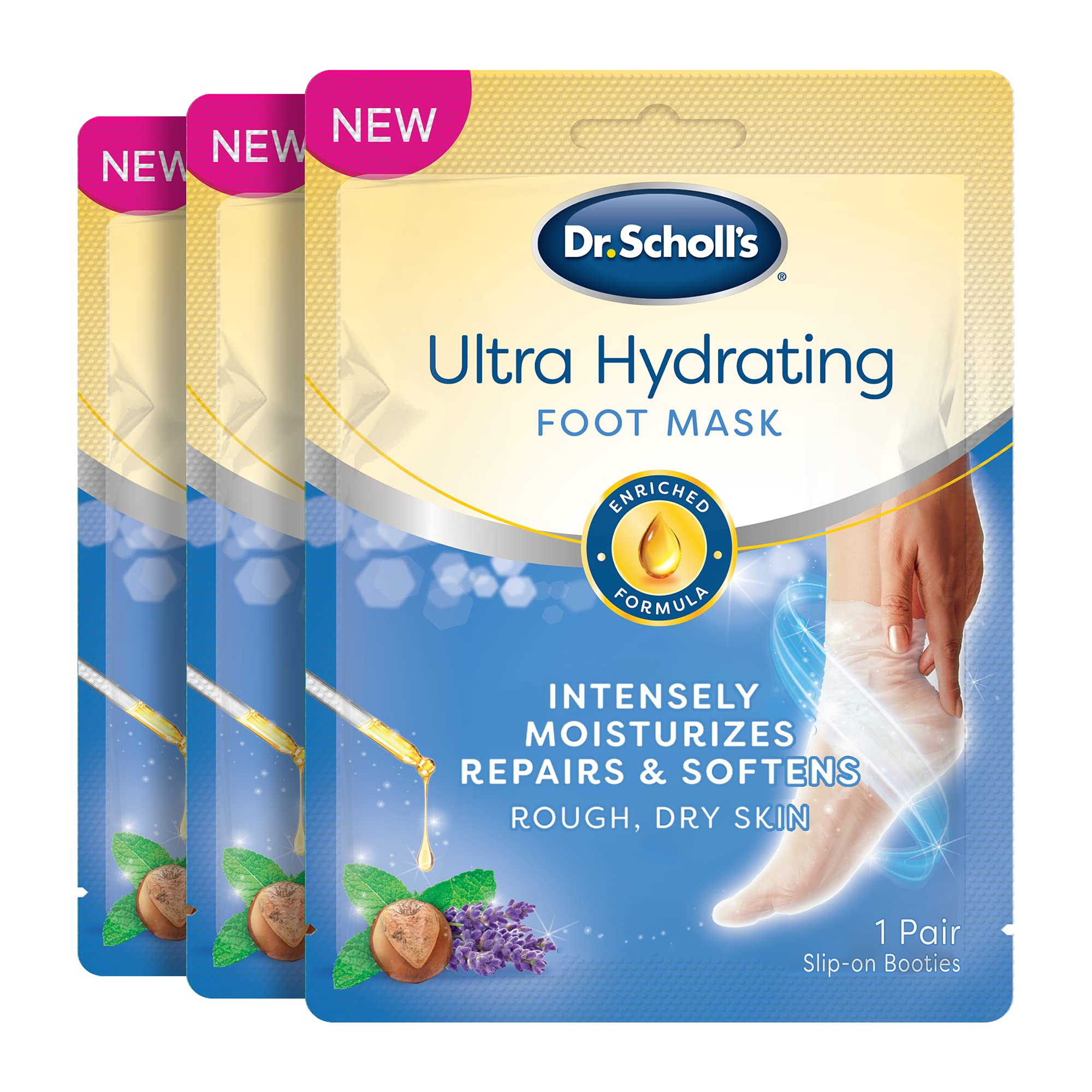 3-Pack Dr. Scholl's Ultra Hydrating Foot Mask $5.80 w/S&S + Free Shipping w/ Prime or on orders $25+