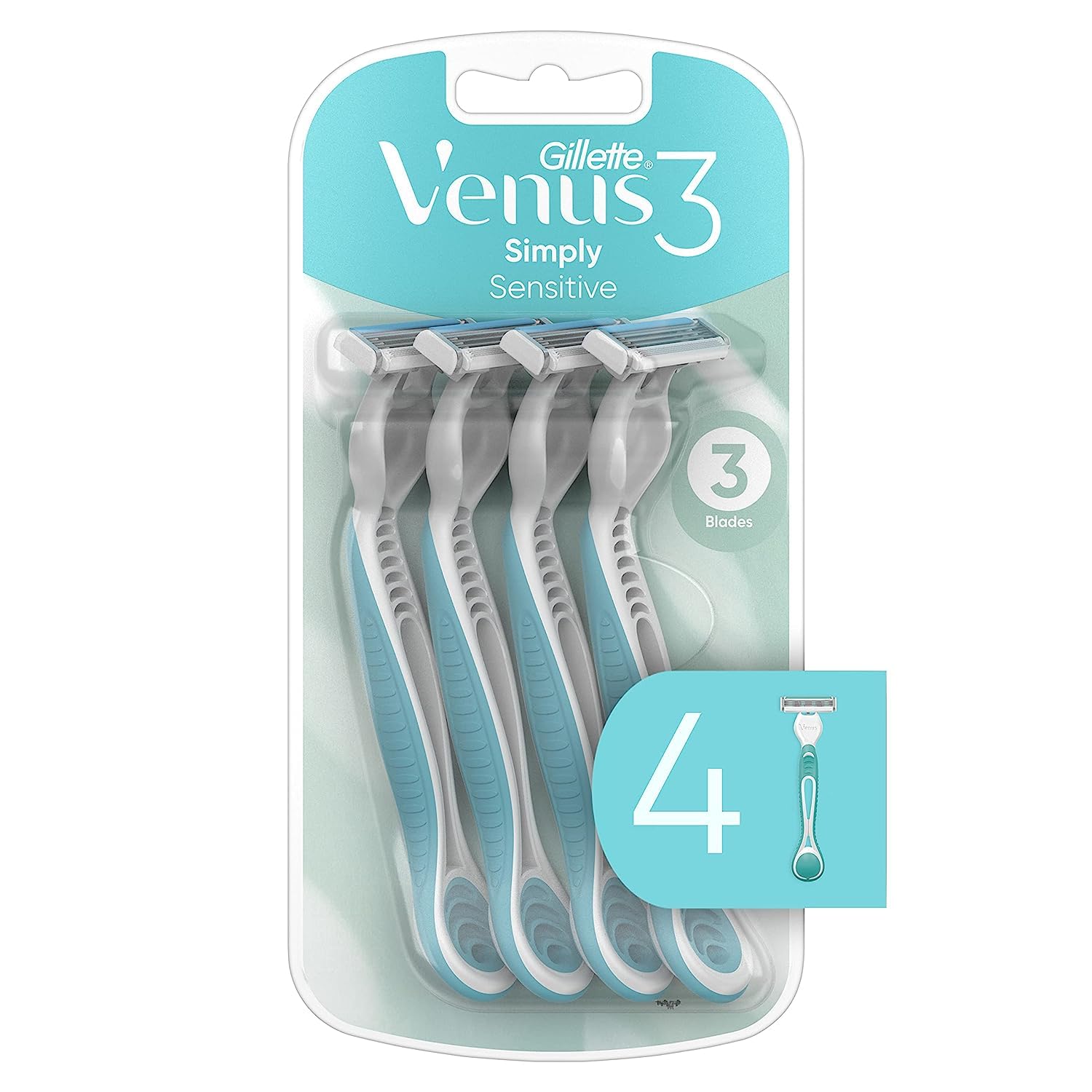 4-Pack 3-Blade Gillette Venus Women's Disposable Razors $3.60 w/S&S + Free Shipping w/ Prime or on orders $25+