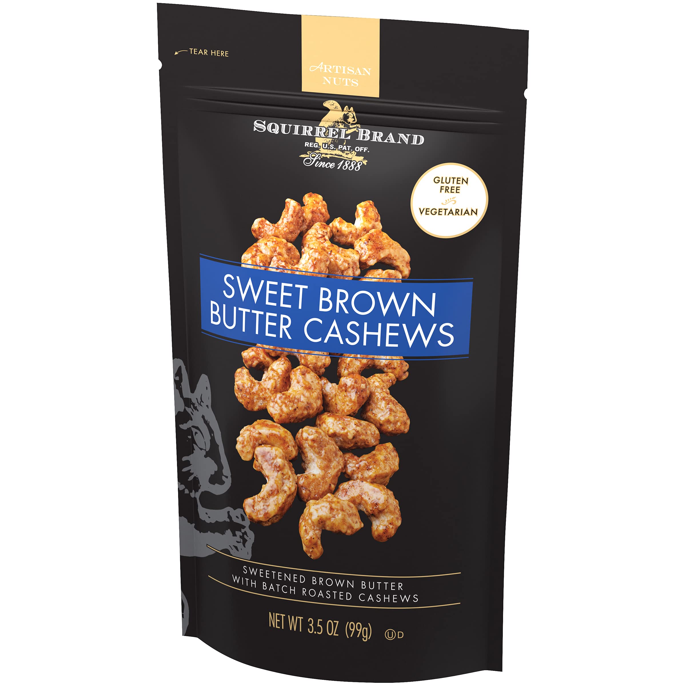 3.5-Oz Squirrel Brand Sweet Brown Butter Cashews $2.60 w/S&S + Free Shipping w/ Prime or on orders $35+