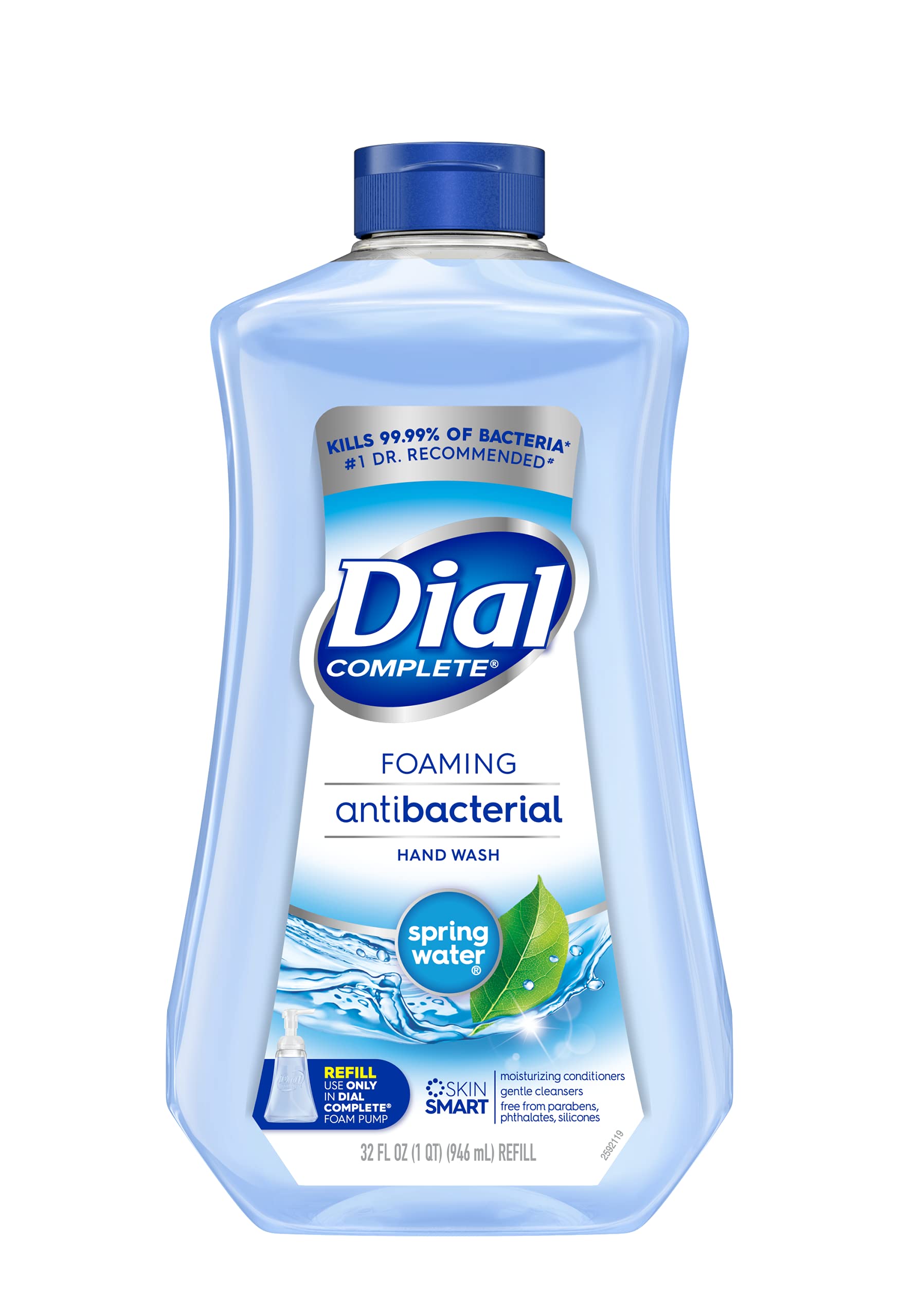 32-Ounce Dial Complete Antibacterial Foaming Hand Soap Refill (Spring Water) $3.95 w/S&S + Free Shipping w/ Prime or on orders $35+