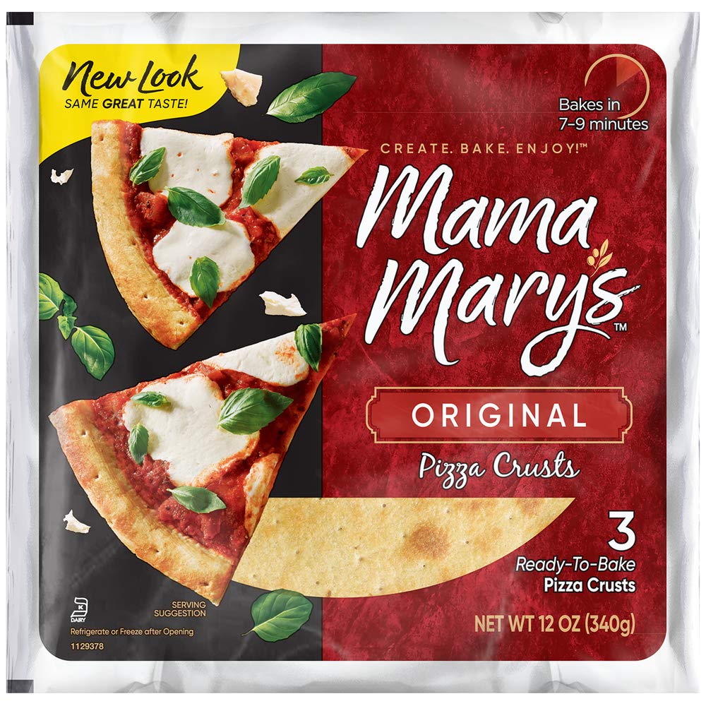 6-Pack 12-Oz Mama Mary's Traditional Pizza Crust $5.30 w/ S&S + Free Shipping w/ Prime or on $35+