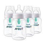 4-Pack 9-Ounce Philips Avent Anti-Colic Baby Bottles w/ AirFree Vent $24 + Free Shipping w/ Prime or on orders $25+