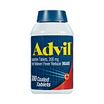 300 Count Advil Pain Relief Tablets $10.85 w/S&amp;S + Free Shipping w/ Prime or on orders $25+