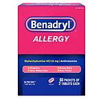 60-Count Benadryl Ultratabs Go Packs (2 Tablets) $10.05 w/S&amp;S + Free Shipping w/ Prime or on orders $35+