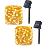 2-Count 39' Joomer Solar LED String Lights (Warm White) $6.80