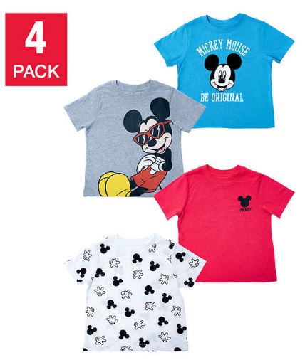 Costco Disney 4 pack Tee When you buy 5 only $1.50 each.