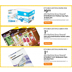 OfficeMax MaxPerks Bonus Rewards offers 8/26-9/1: 100% back on writing supplies, $.01 a/rewards ream paper, $10 a/rewards case paper, etc. (online &amp; select store offers)