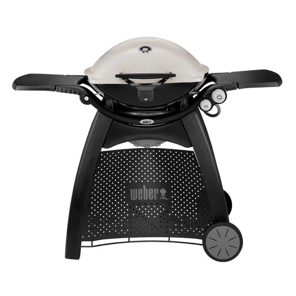Weber Q 3200 2-Burner Propane Gas Grill in Titanium with Built-In Thermomter $100 B&M YMMV