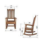 Vaneventi Polywood Outdoor Rocking Chairs $149