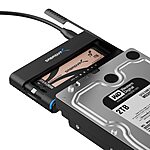 Sabrent USB-C SSD & HDD Drive Converter/Cloner (For M.2 PCIe NVMe + 2.5”/3.5”) $55 + Free Shipping