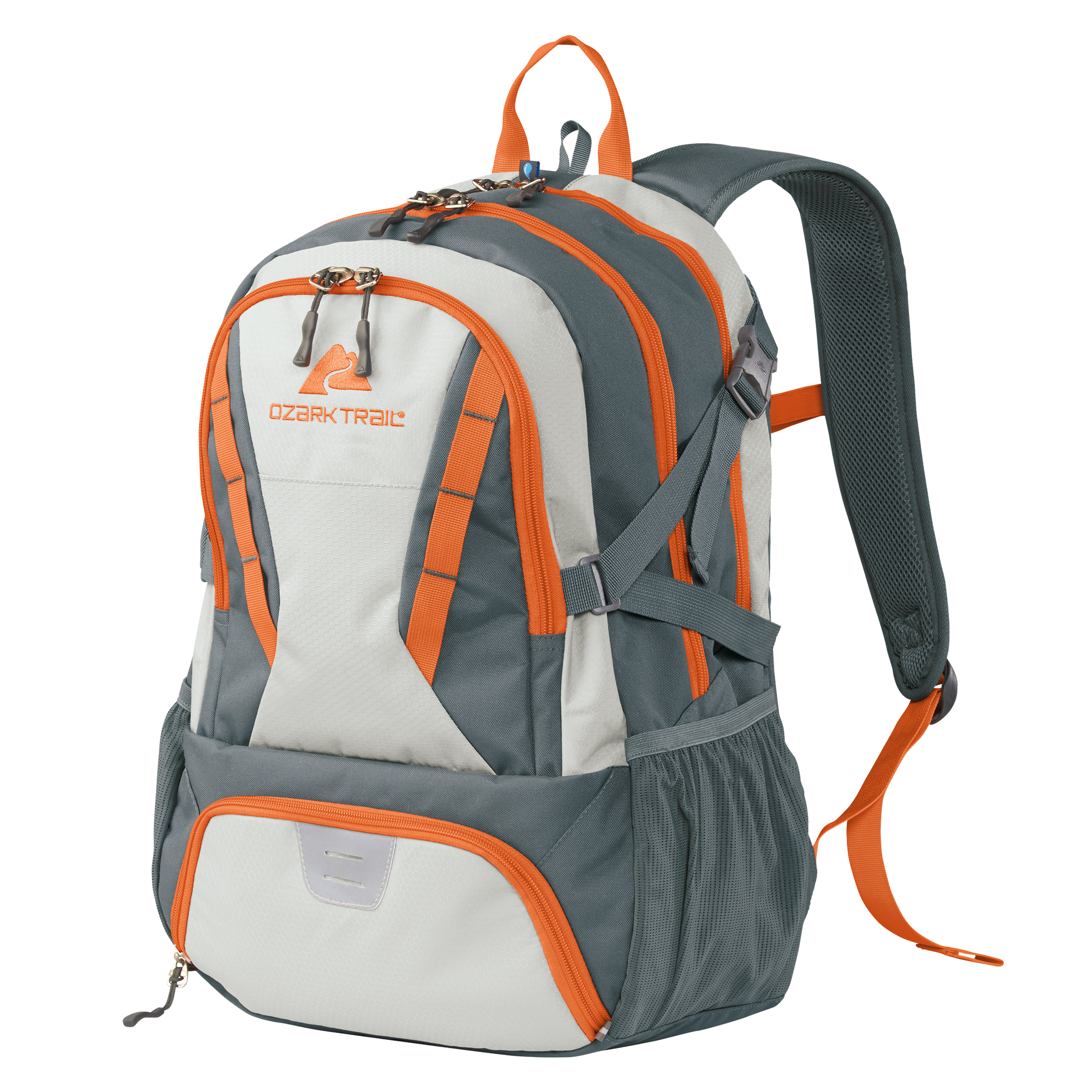OT Backpack 35L Choteau Hydration-Compatible Camping Hiking Backpack with Insulated Cooler Compartment, Gray/Orange $14.88 - YMMV