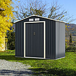 7 x 4 Feet Metal Storage Shed with Sliding Double Lockable Doors - $395