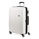 SwissGear 7272 Energie Expandable Hard-Sided Luggage With Spinner Wheels &amp; TSA Lock, White, 27” - $94.64