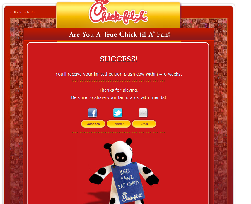 LIVE Now! Chick-Fil-a Cow Plush first 500- must get answers right!